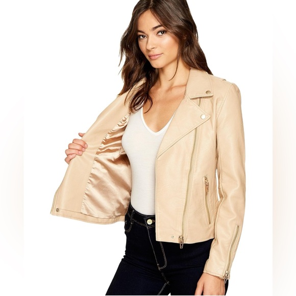 BLANKNYC Faux Leather Moto Jacket - size Medium - Picture 4 of 7